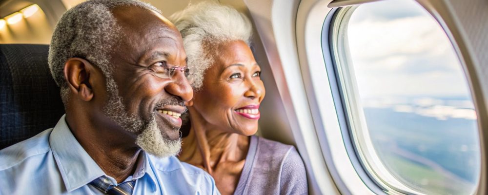 Idosos podem viajar de avião quase de graça